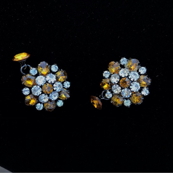Pretty Y2K Vintage Jeweled Women’s Cuff Links - Picture 5 of 8